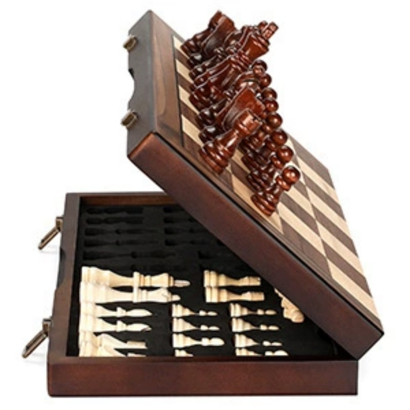 Magnetic Travel Chess - Wooden Magnetic Chess Set for Adults